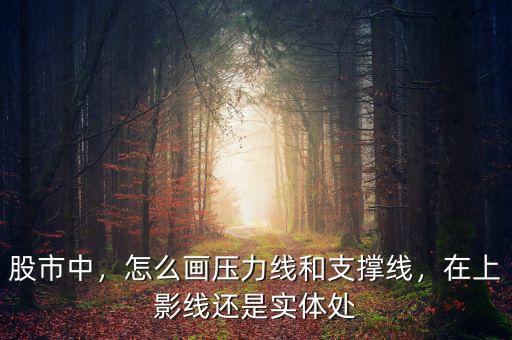 股市中，怎么畫壓力線和支撐線，在上影線還是實(shí)體處