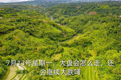 7月13號星期一，大盤會怎么走，還會繼續(xù)大跌嗎
