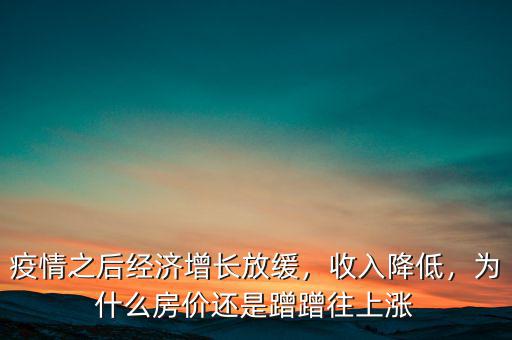 疫情之后經(jīng)濟增長放緩，收入降低，為什么房價還是蹭蹭往上漲
