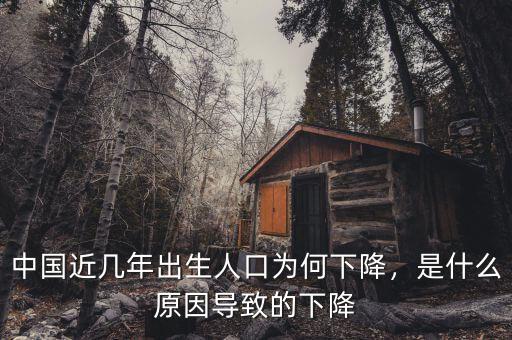 中國(guó)近幾年出生人口為何下降，是什么原因?qū)е碌南陆? class=