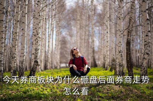 今天券商板塊為什么砸盤后面券商走勢(shì)怎么看