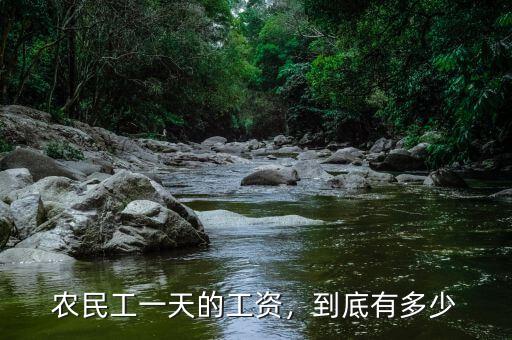 農(nóng)民工一天的工資，到底有多少