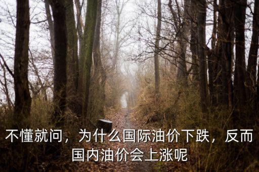 不懂就問，為什么國際油價下跌，反而國內(nèi)油價會上漲呢