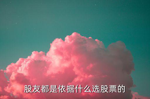 股友都是依據什么選股票的