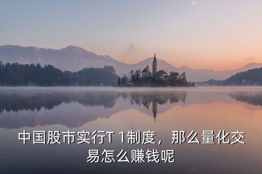 中國股市實行T 1制度，那么量化交易怎么賺錢呢
