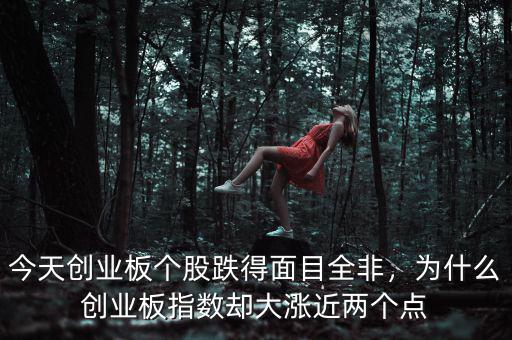 今天創(chuàng)業(yè)板個股跌得面目全非，為什么創(chuàng)業(yè)板指數(shù)卻大漲近兩個點