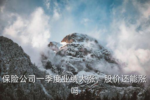 保險公司一季度業(yè)績大漲，股價還能漲嗎