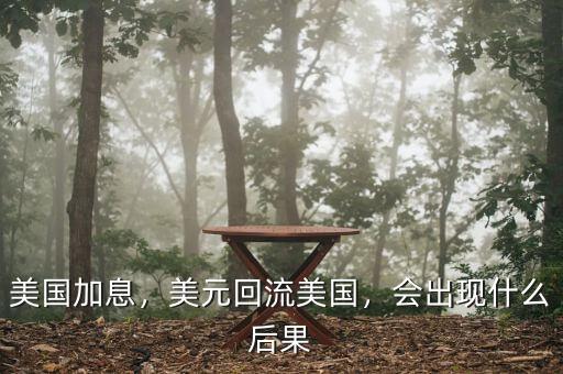美國(guó)加息，美元回流美國(guó)，會(huì)出現(xiàn)什么后果