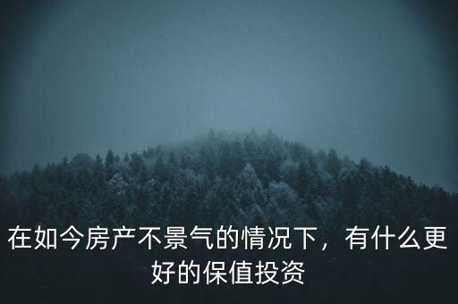 在如今房產(chǎn)不景氣的情況下，有什么更好的保值投資
