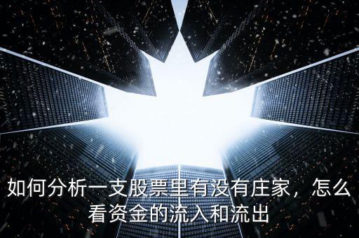 如何分析一支股票里有沒(méi)有莊家，怎么看資金的流入和流出