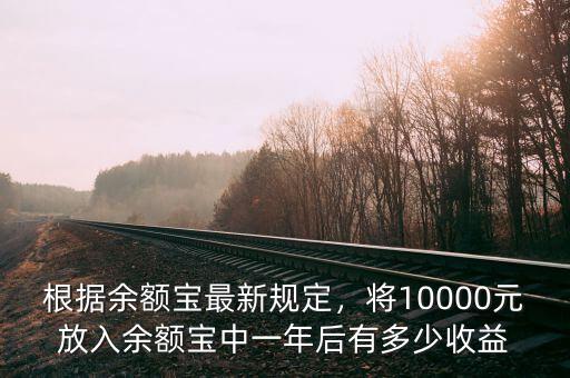 根據(jù)余額寶最新規(guī)定，將10000元放入余額寶中一年后有多少收益