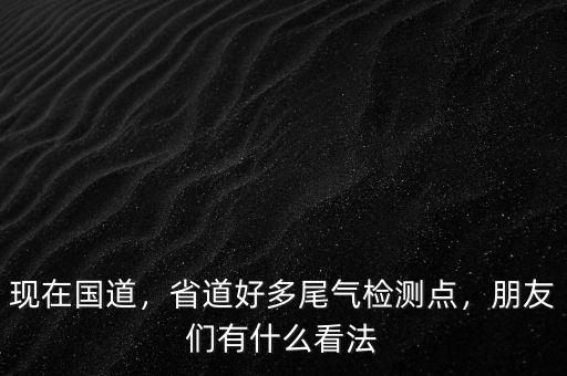 現(xiàn)在國(guó)道，省道好多尾氣檢測(cè)點(diǎn)，朋友們有什么看法