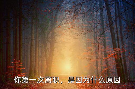 你第一次離職，是因為什么原因
