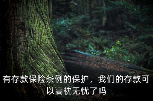 有存款保險(xiǎn)條例的保護(hù)，我們的存款可以高枕無(wú)憂了嗎
