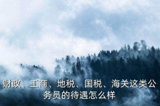 財(cái)政、工商、地稅、國(guó)稅、海關(guān)這類(lèi)公務(wù)員的待遇怎么樣