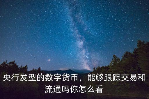 央行發(fā)型的數(shù)字貨幣，能夠跟蹤交易和流通嗎你怎么看