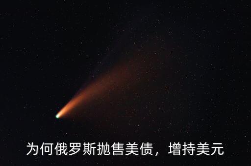 為何俄羅斯拋售美債，增持美元