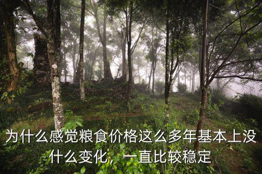 為什么感覺糧食價(jià)格這么多年基本上沒什么變化，一直比較穩(wěn)定