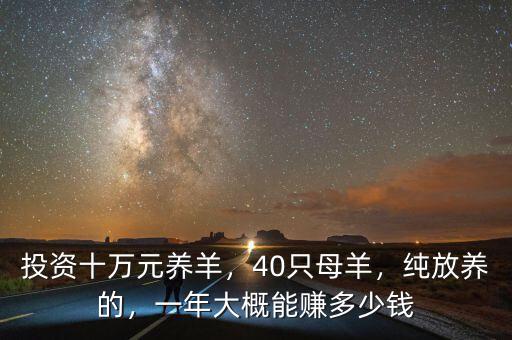 投資十萬元養(yǎng)羊，40只母羊，純放養(yǎng)的，一年大概能賺多少錢