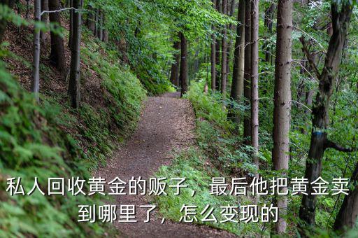 私人回收黃金的販子，最后他把黃金賣到哪里了，怎么變現(xiàn)的