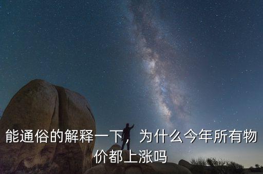 能通俗的解釋一下，為什么今年所有物價都上漲嗎