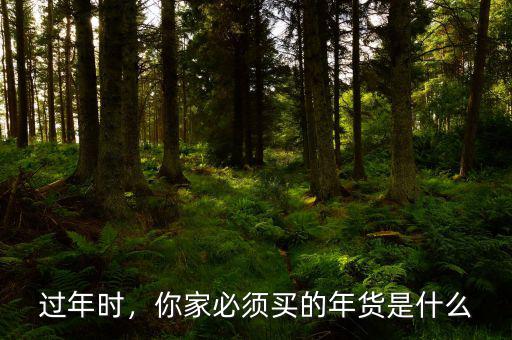 過年時，你家必須買的年貨是什么