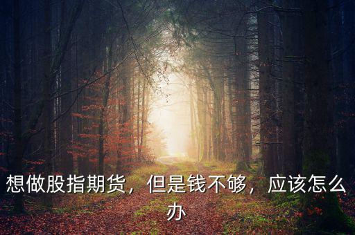 想做股指期貨，但是錢不夠，應(yīng)該怎么辦