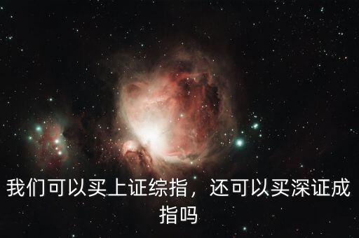 我們可以買上證綜指，還可以買深證成指嗎