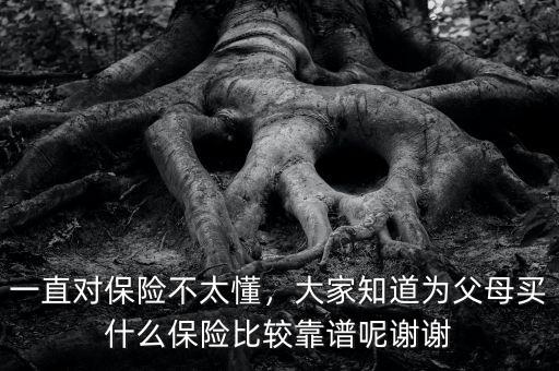 為父母買什么保險(xiǎn),一直對保險(xiǎn)不太懂