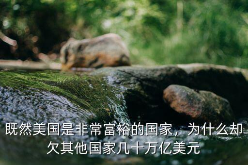 既然美國是非常富裕的國家，為什么卻欠其他國家?guī)资f億美元