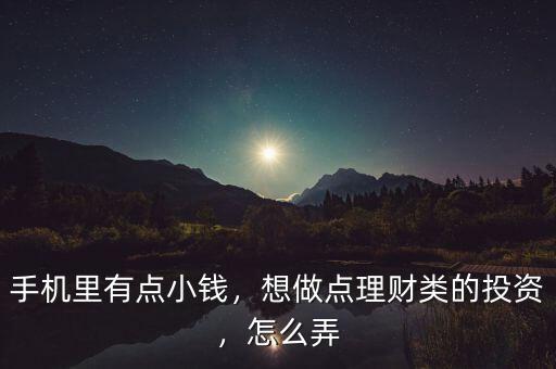 手機(jī)里有點(diǎn)小錢，想做點(diǎn)理財(cái)類的投資，怎么弄