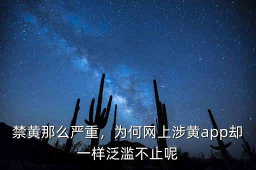 禁黃那么嚴重，為何網(wǎng)上涉黃app卻一樣泛濫不止呢