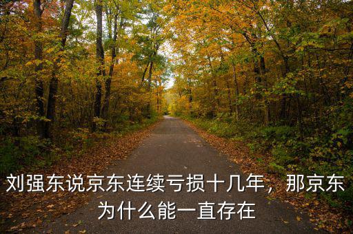 劉強(qiáng)東說京東連續(xù)虧損十幾年，那京東為什么能一直存在