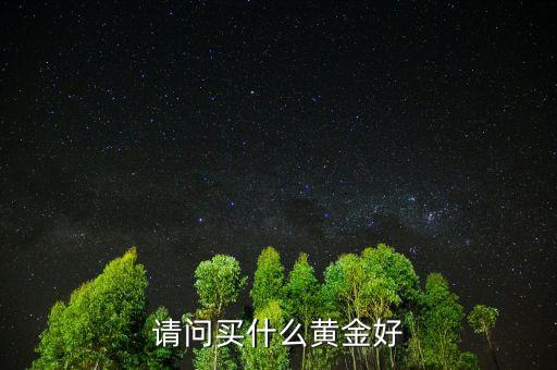 請(qǐng)問(wèn)買什么黃金好