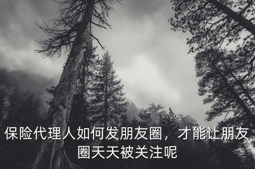 保險代理人如何發(fā)朋友圈，才能讓朋友圈天天被關(guān)注呢