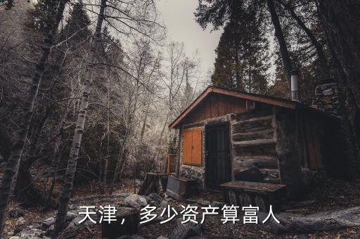 天津，多少資產(chǎn)算富人