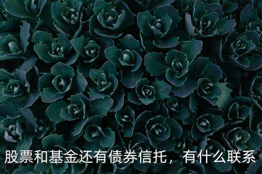 股票和基金還有債券信托，有什么聯(lián)系