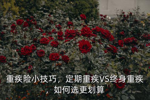 重疾險小技巧，定期重疾VS終身重疾，如何選更劃算
