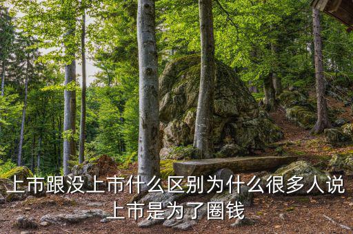 上市跟沒上市什么區(qū)別為什么很多人說(shuō)上市是為了圈錢