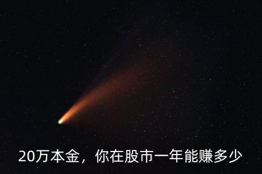 20萬本金，你在股市一年能賺多少