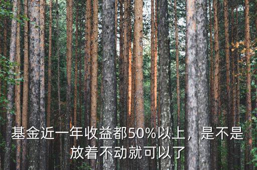 基金近一年收益都50%以上，是不是放著不動就可以了