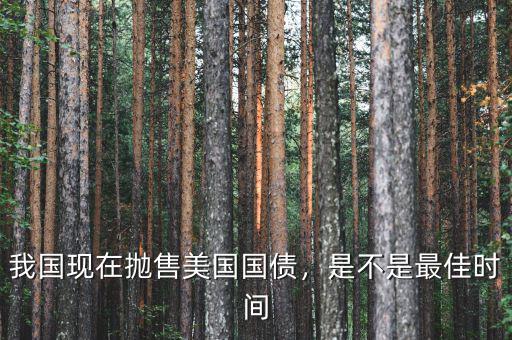 我國(guó)現(xiàn)在拋售美國(guó)國(guó)債，是不是最佳時(shí)間