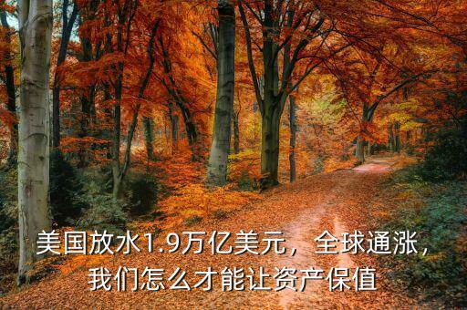 美國放水1.9萬億美元，全球通漲，我們怎么才能讓資產(chǎn)保值