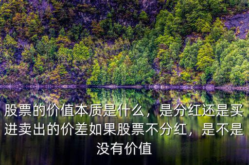 股票的價(jià)值本質(zhì)是什么，是分紅還是買進(jìn)賣出的價(jià)差如果股票不分紅，是不是沒有價(jià)值