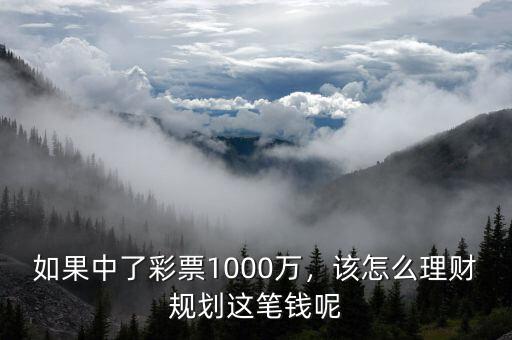 如果中了彩票1000萬，該怎么理財規(guī)劃這筆錢呢