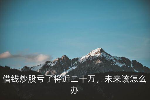 借錢炒股虧了將近二十萬，未來該怎么辦