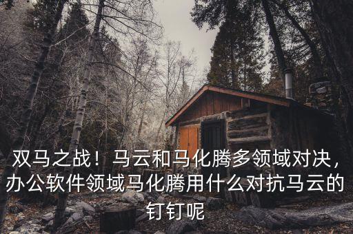 雙馬之戰(zhàn)！馬云和馬化騰多領(lǐng)域?qū)Q，辦公軟件領(lǐng)域馬化騰用什么對(duì)抗馬云的釘釘呢