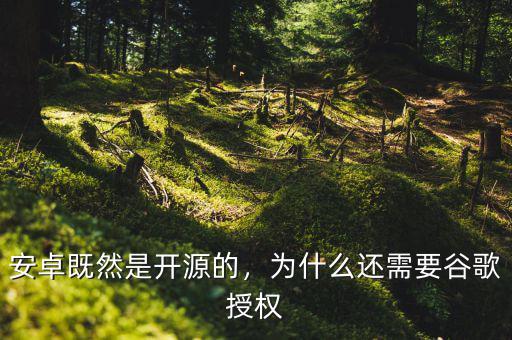 安卓既然是開(kāi)源的，為什么還需要谷歌授權(quán)