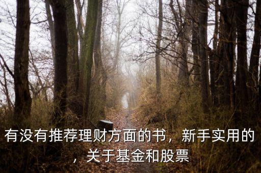 有沒有推薦理財方面的書，新手實用的，關于基金和股票