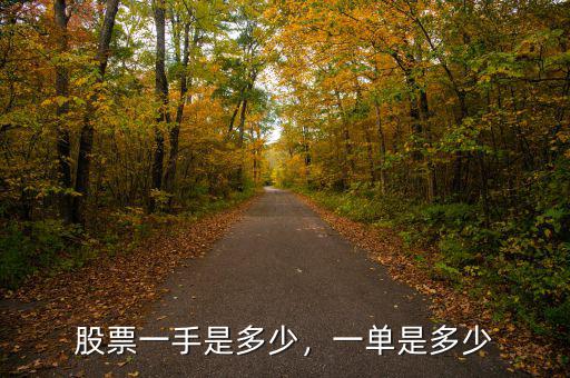 股票一手是多少，一單是多少